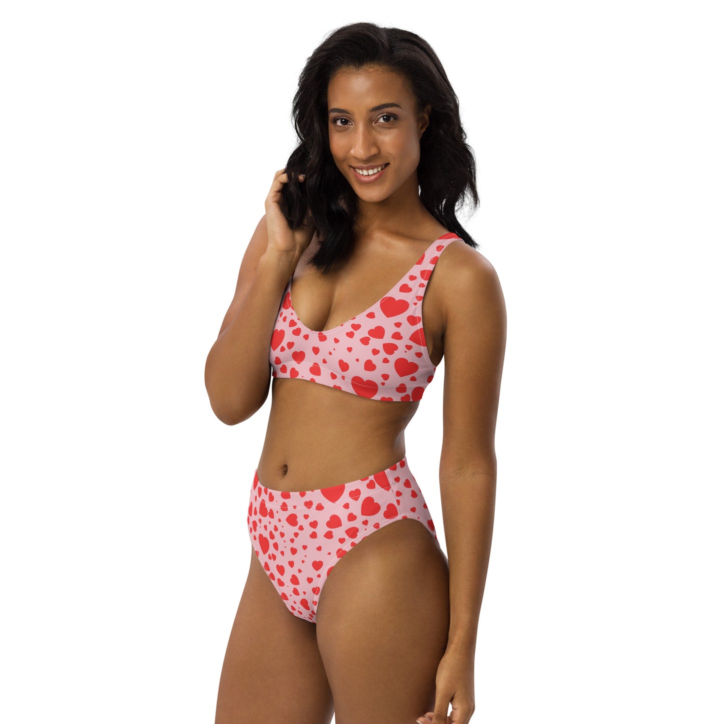 Plenty Hearts Aflutter Recycled High-Waisted Bikini