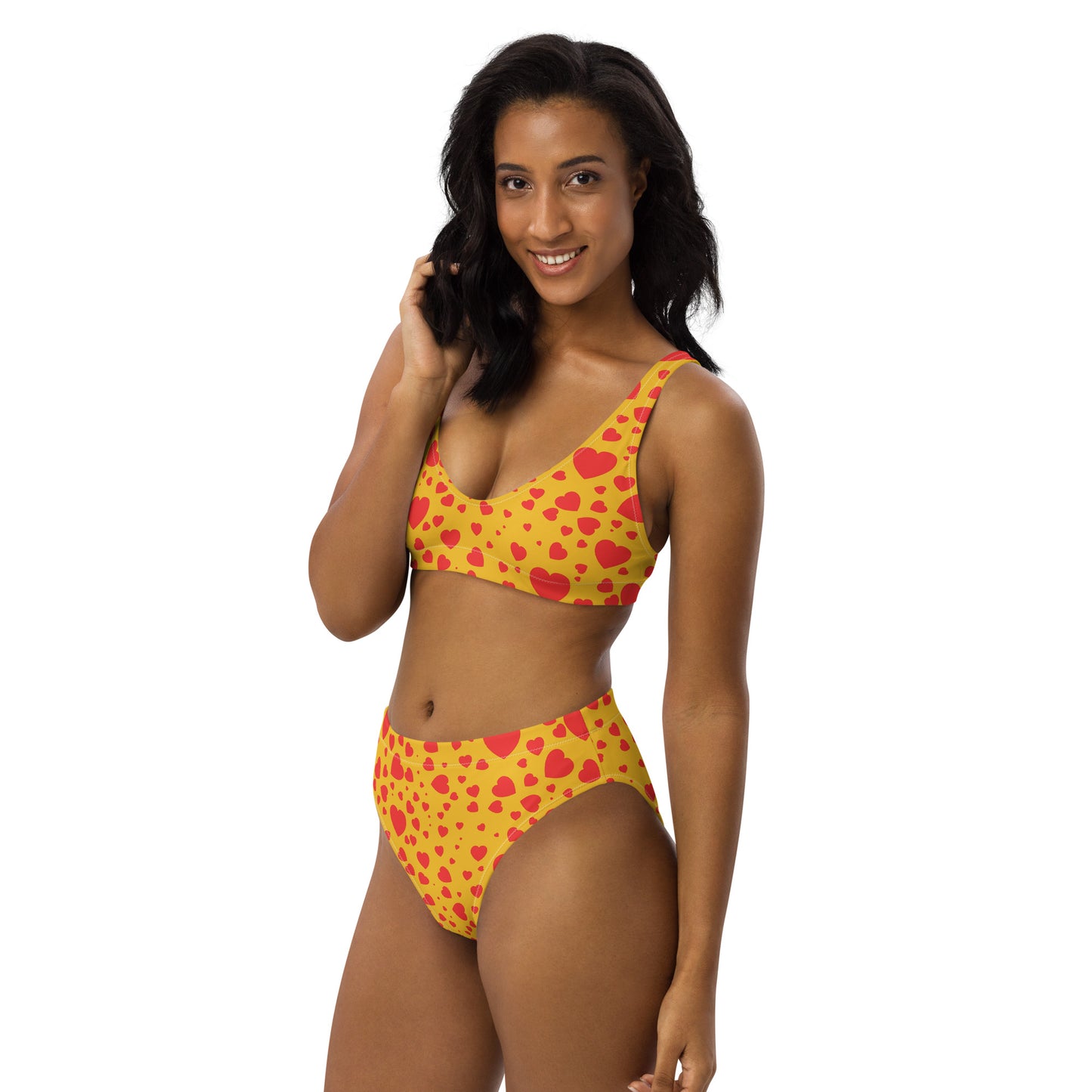 Plenty Hearts Aflutter Recycled High-Waisted Bikini