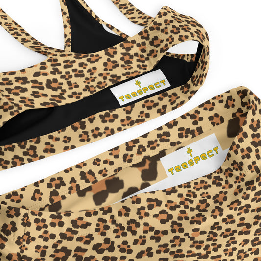 Leopard On Recycled High-Waisted Bikini