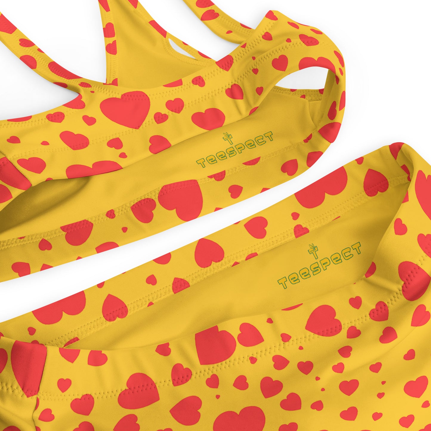 Plenty Hearts Aflutter Recycled High-Waisted Bikini