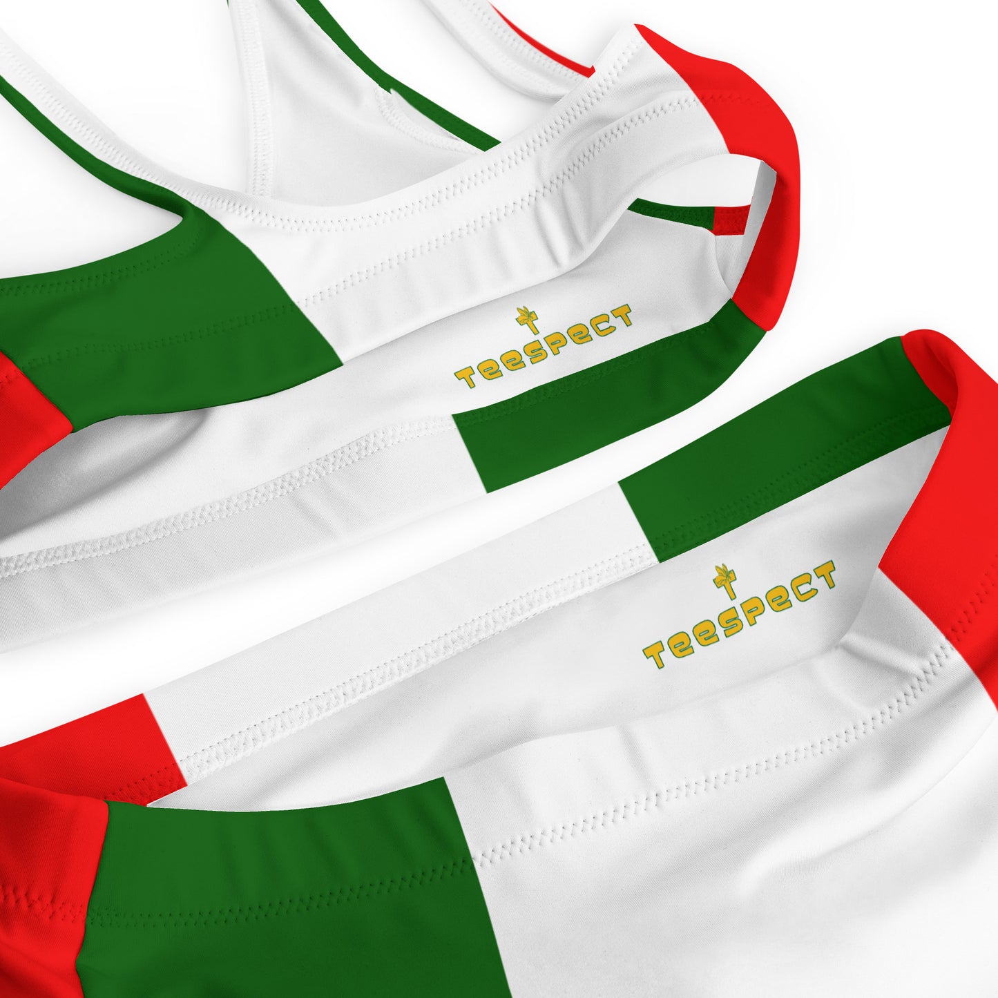 Italy - Italia Flag Recycled High-Waisted Bikini