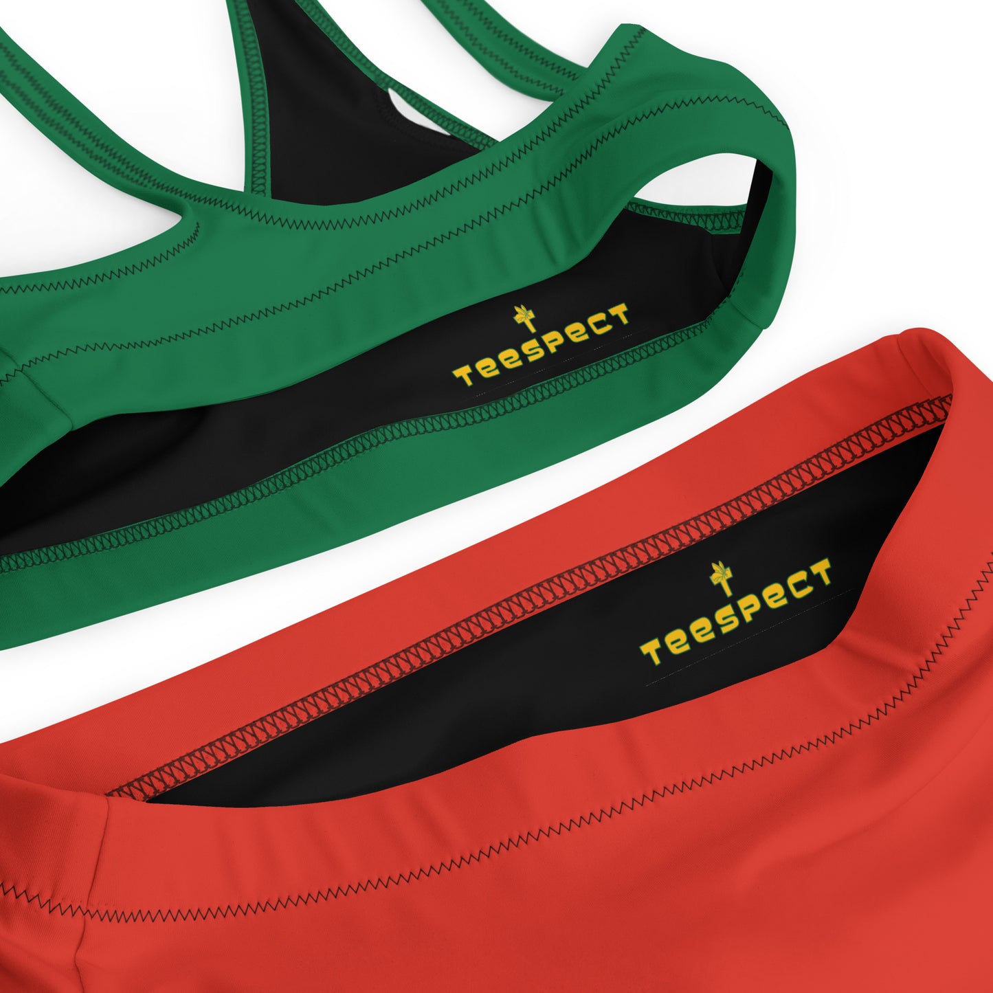 Portugal Flag Colors Duo Recycled High-Waisted Bikini