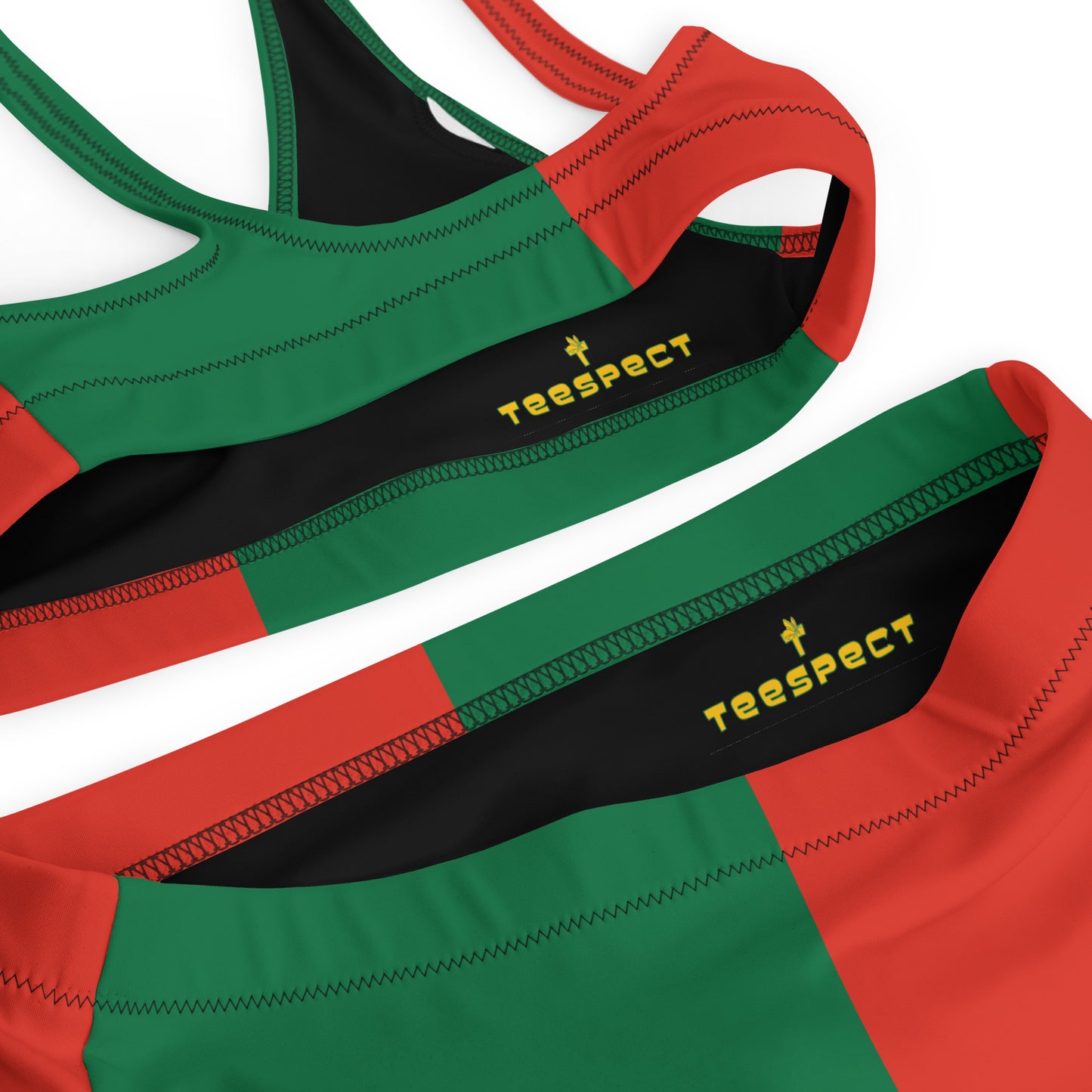Portugal Flag Colors Duo Recycled High-Waisted Bikini