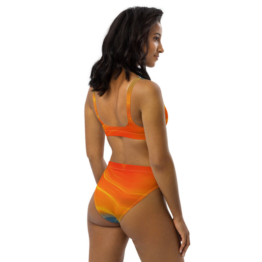 City Orange Recycled High-Waisted Bikini