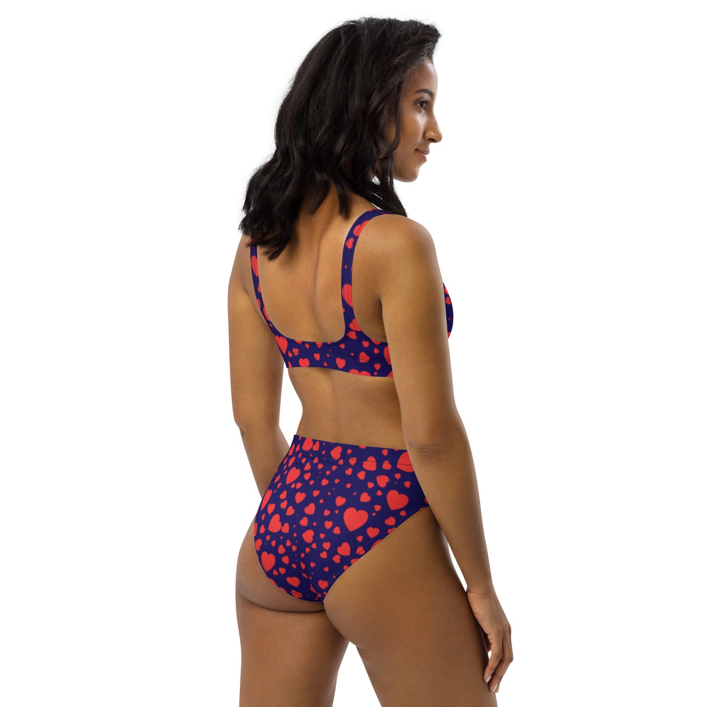 Plenty Hearts Aflutter Recycled High-Waisted Bikini