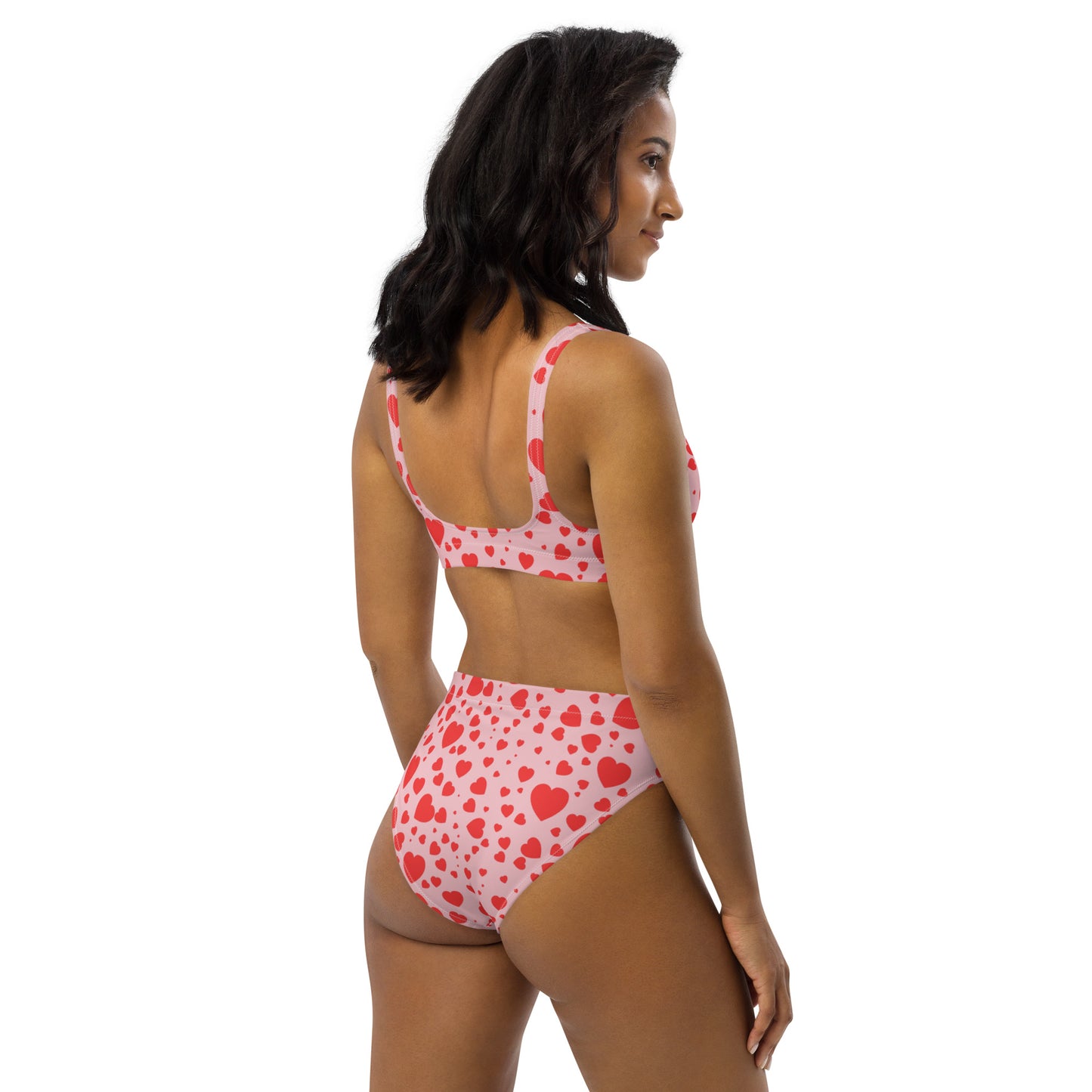 Plenty Hearts Aflutter Recycled High-Waisted Bikini