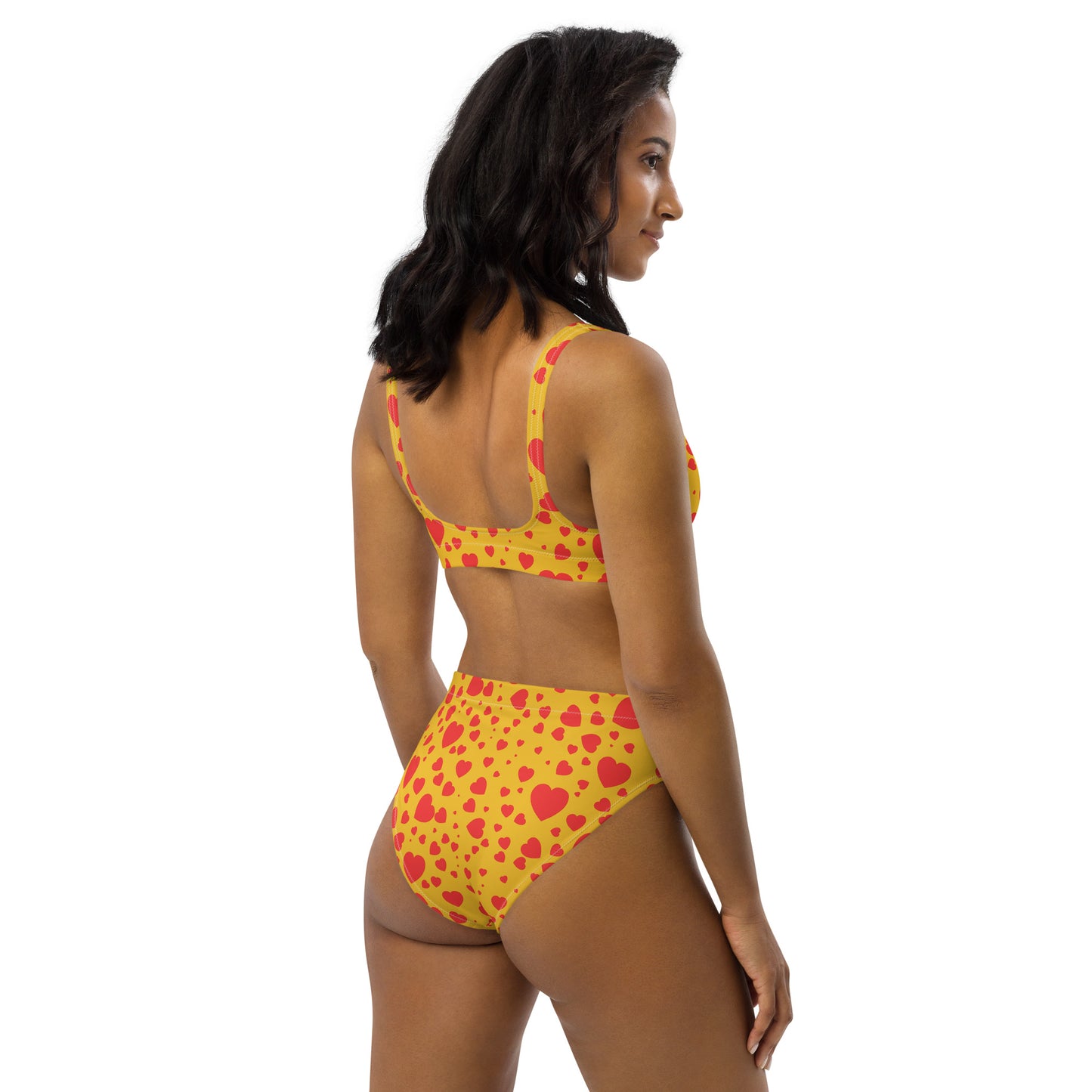 Plenty Hearts Aflutter Recycled High-Waisted Bikini