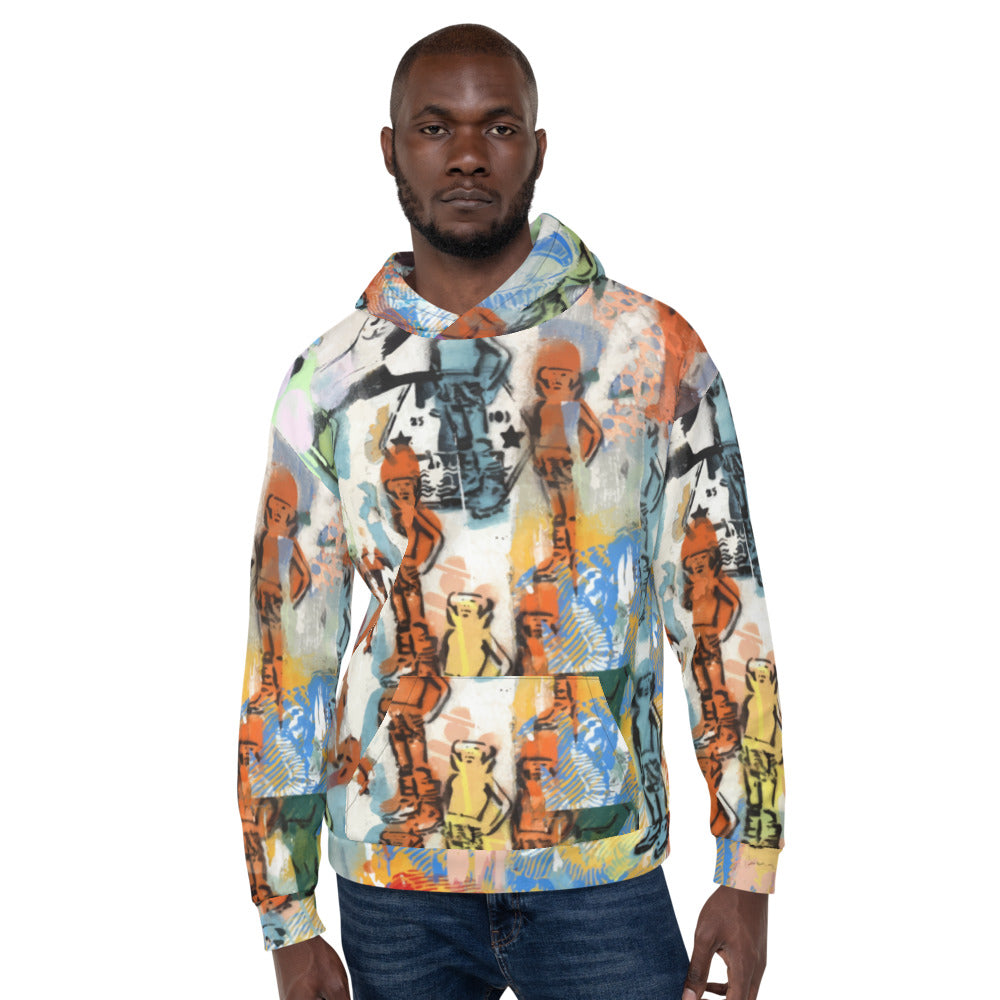 Urban Stencil Art All-Over Print Unisex Hoodie TeeSpect