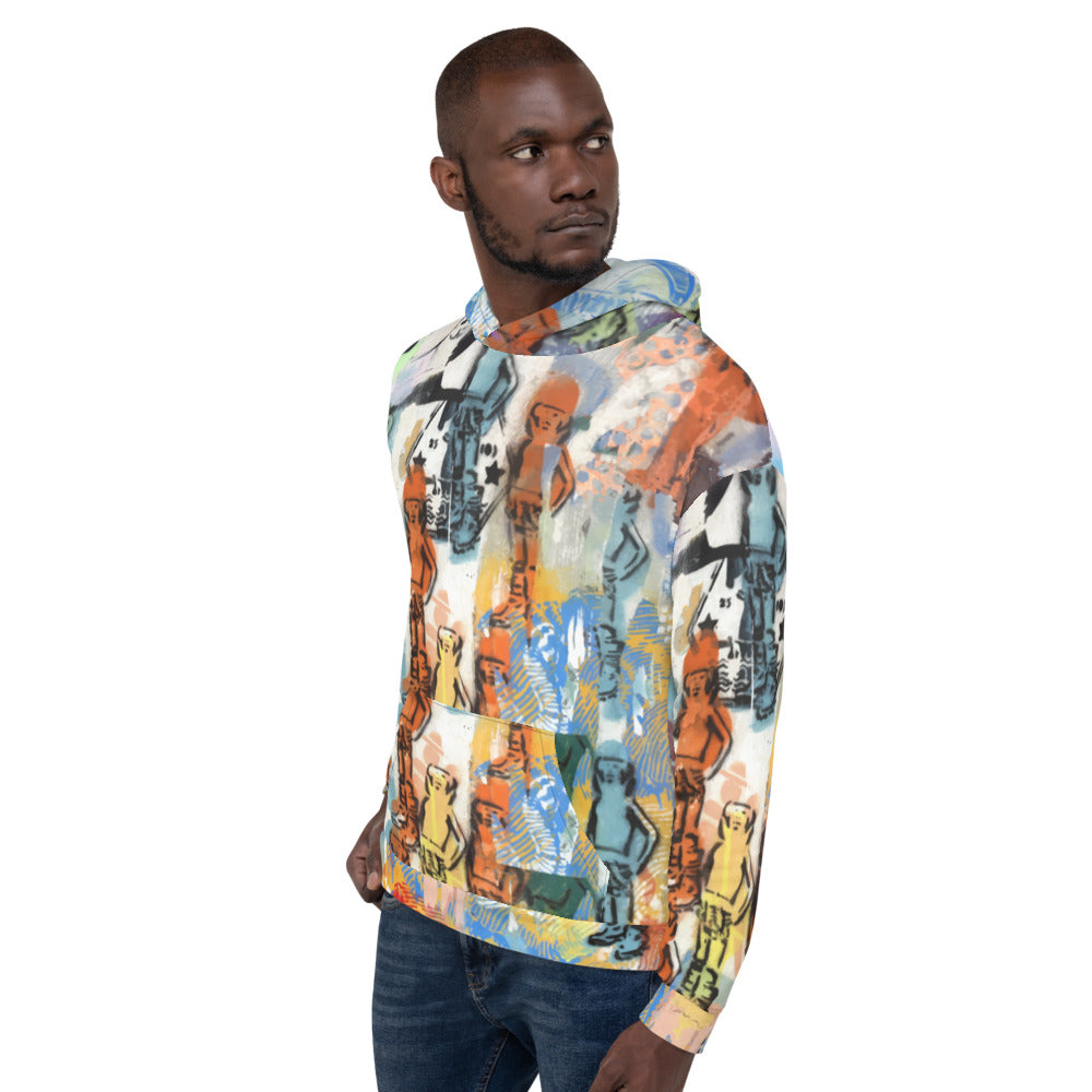 Urban Stencil Art All-Over Print Unisex Hoodie TeeSpect