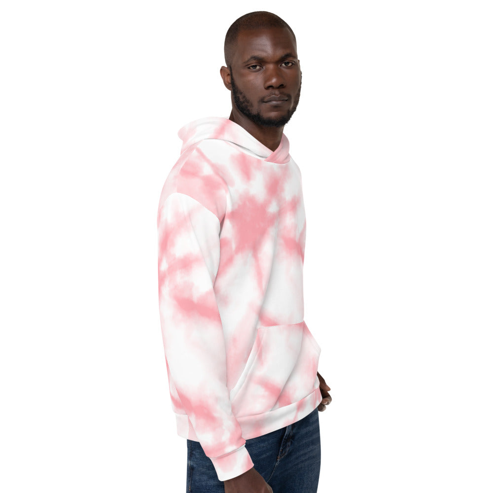 Pink Tie Dye Unisex Hoodie TeeSpect