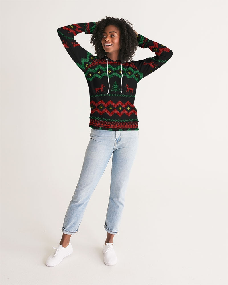 Christmas Merry Sweatshirt (Sweater) Black Women's Hoodie TeeSpect