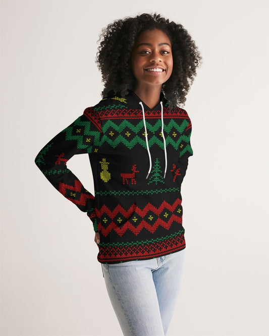 Christmas Merry Sweatshirt (Sweater) Black Women's Hoodie TeeSpect