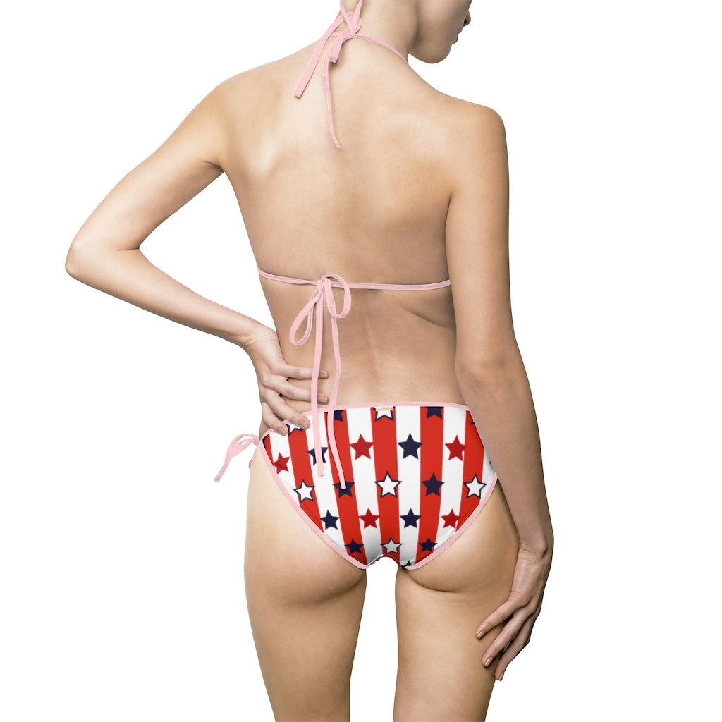 Stars On Stripes Women's Bikini Swimsuit TeeSpect