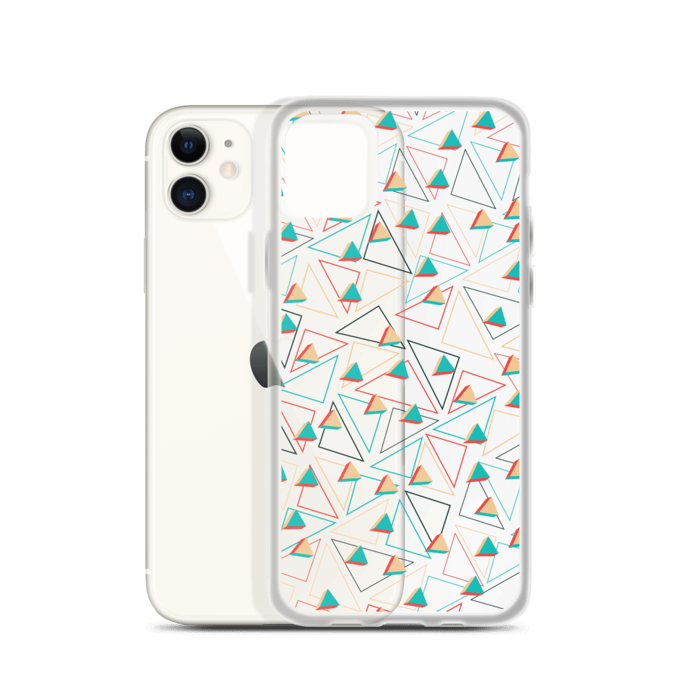 Triangular Candied Clear iPhone Case TeeSpect