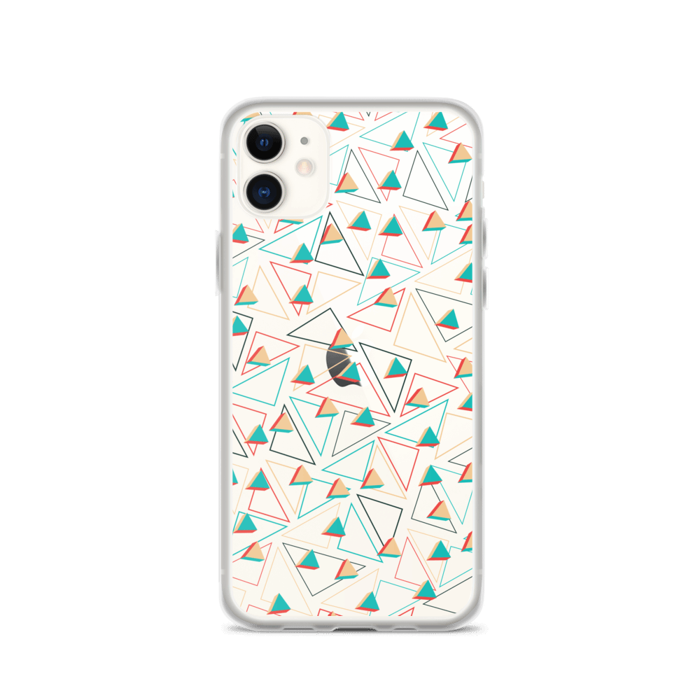 Triangular Candied Clear iPhone Case TeeSpect