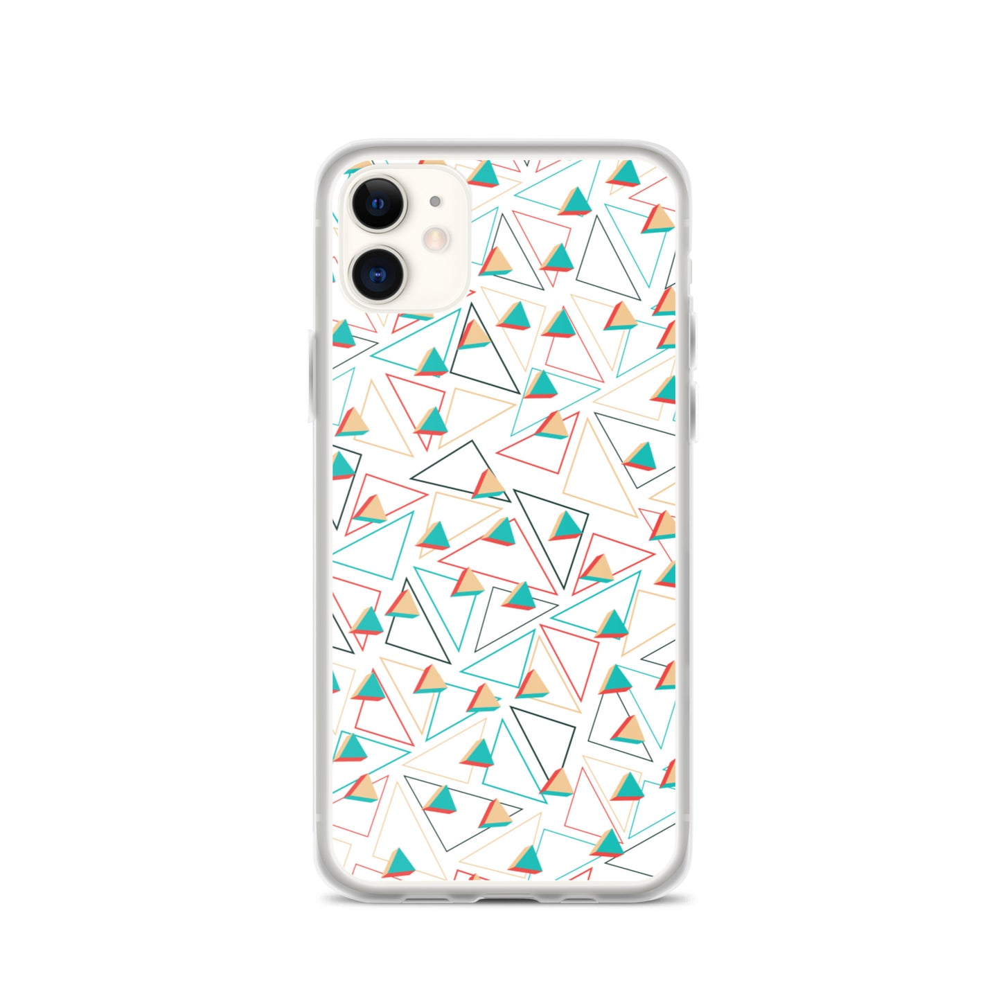 Triangular Candied White iPhone Case TeeSpect