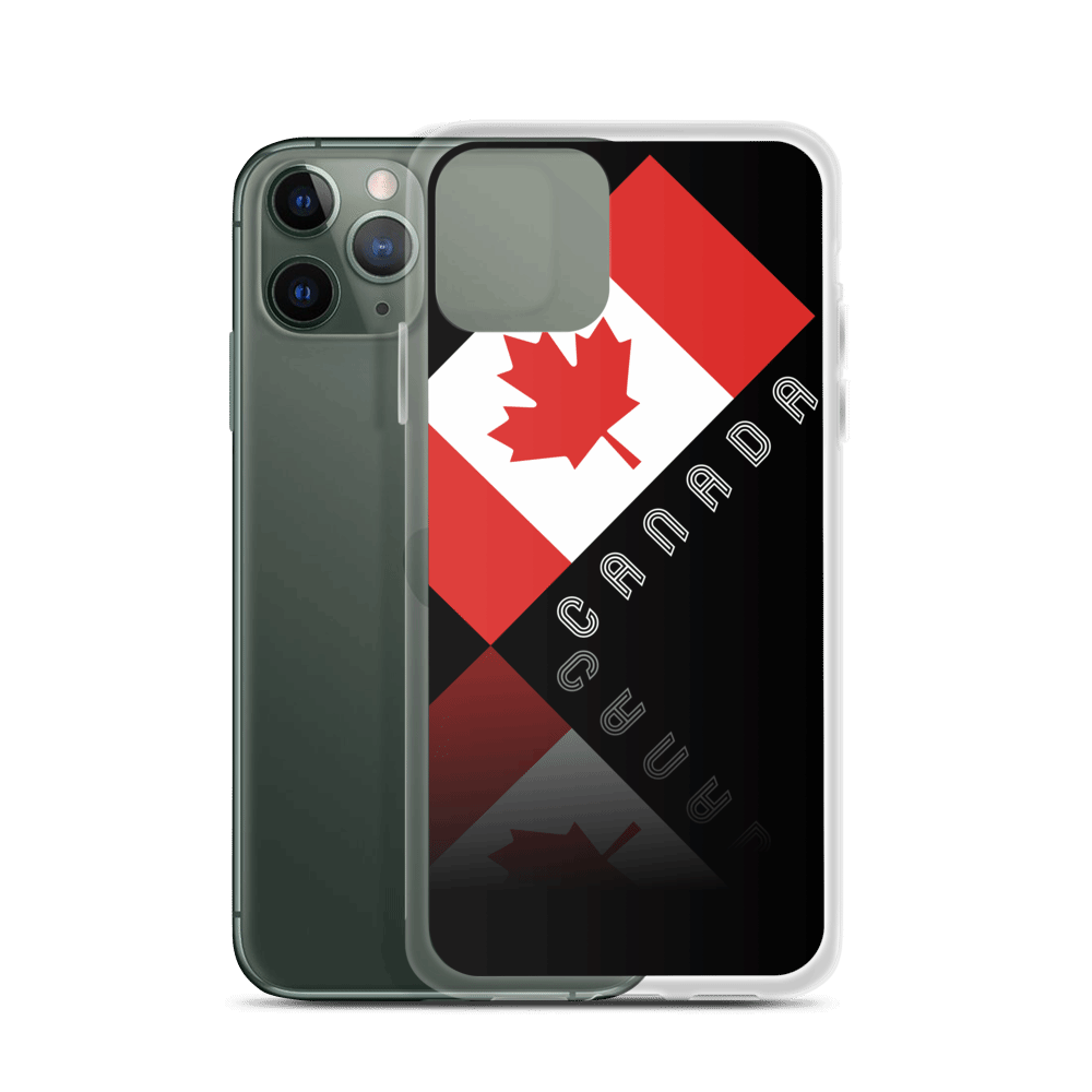 Elegant Maple Leaf Canada iPhone Black Case TeeSpect