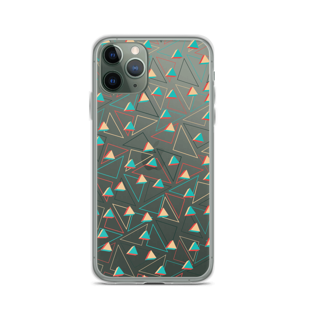 Triangular Candied Clear iPhone Case TeeSpect