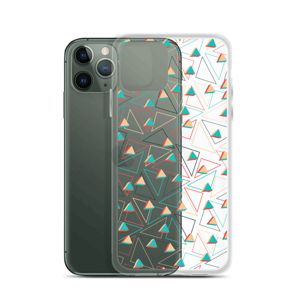 Triangular Candied Clear iPhone Case TeeSpect