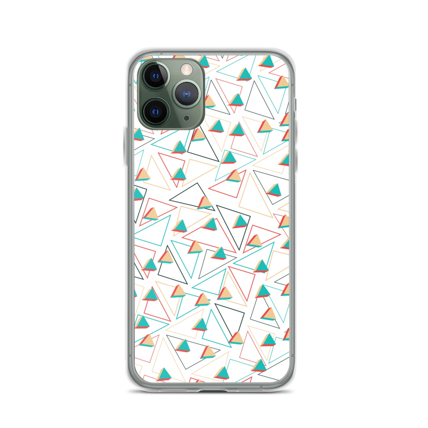 Triangular Candied White iPhone Case TeeSpect