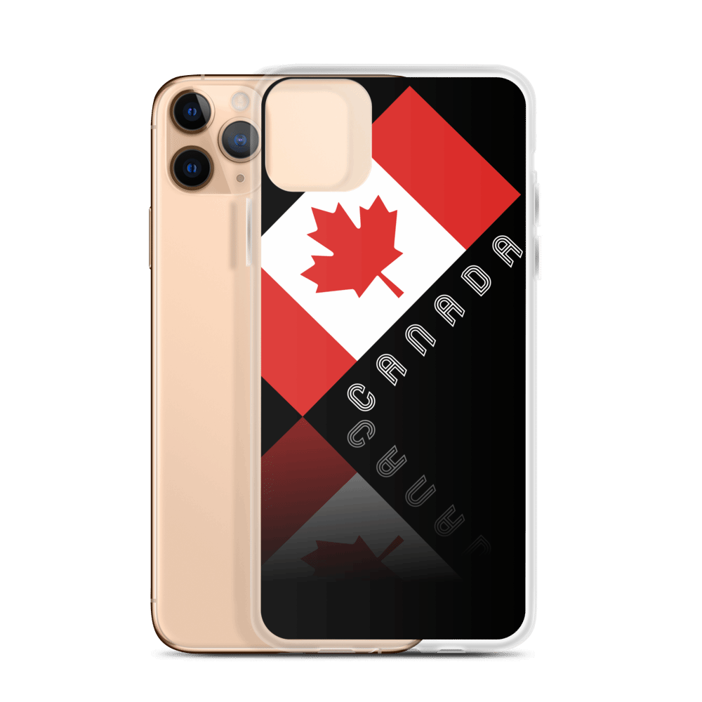 Elegant Maple Leaf Canada iPhone Black Case TeeSpect