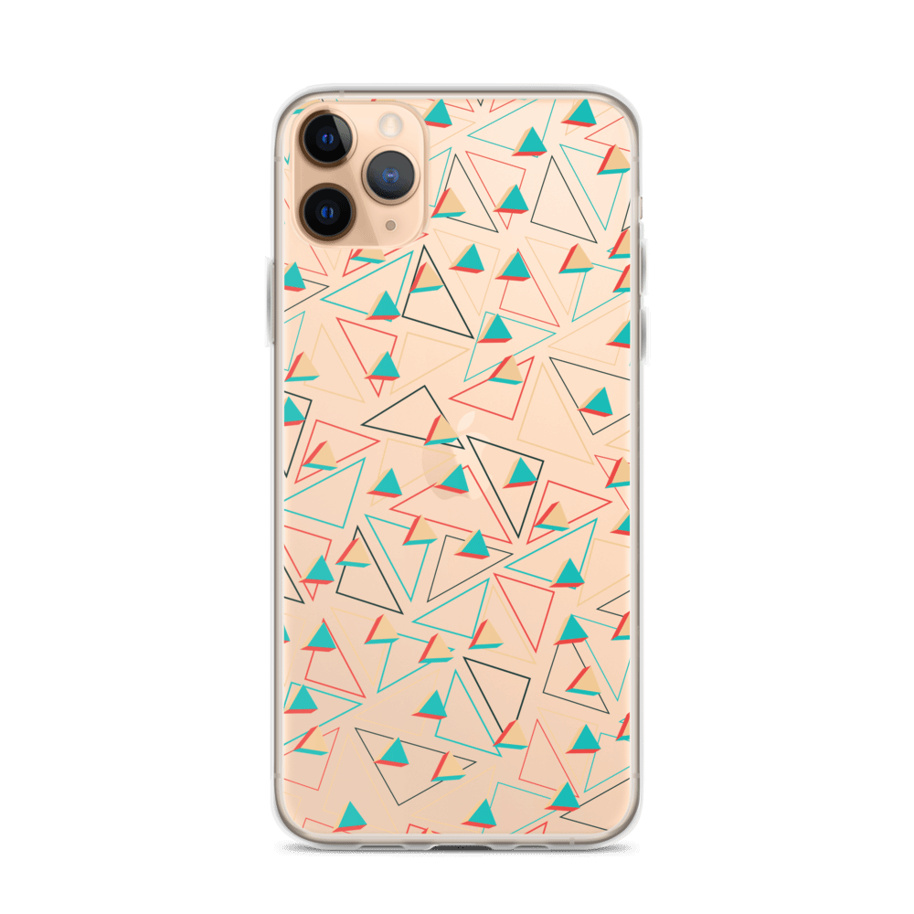 Triangular Candied Clear iPhone Case TeeSpect