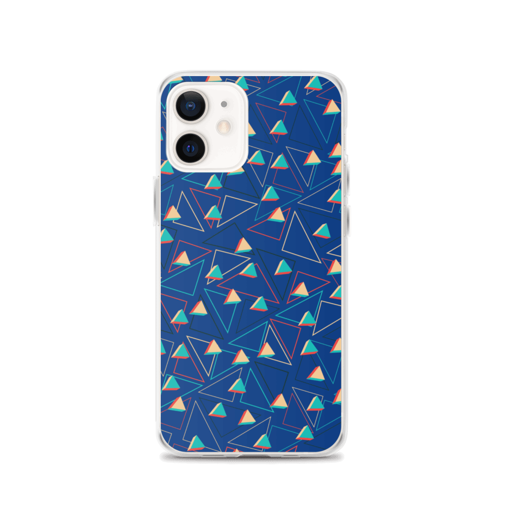 Triangular Candied Blue iPhone Case TeeSpect
