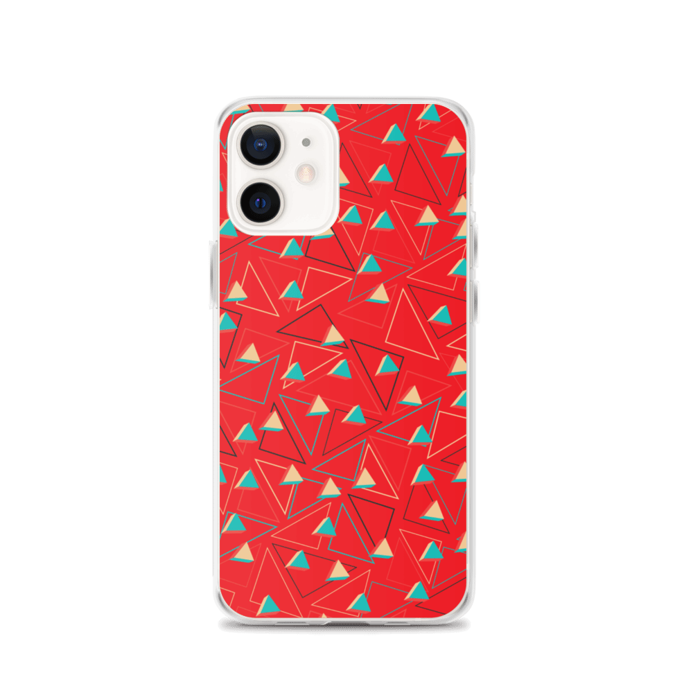Triangular Candied Red iPhone Case TeeSpect