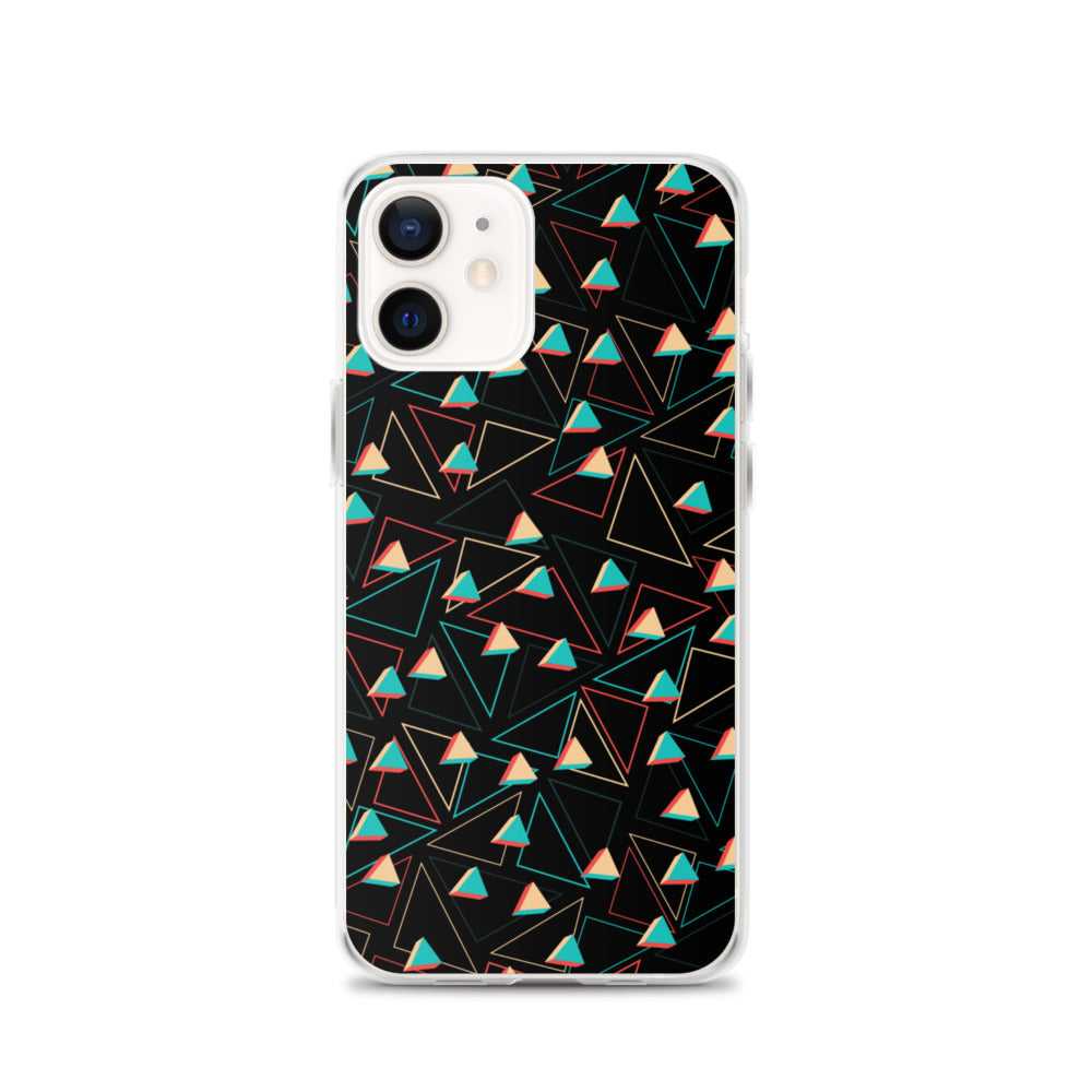 Triangular Candied Black iPhone Case TeeSpect