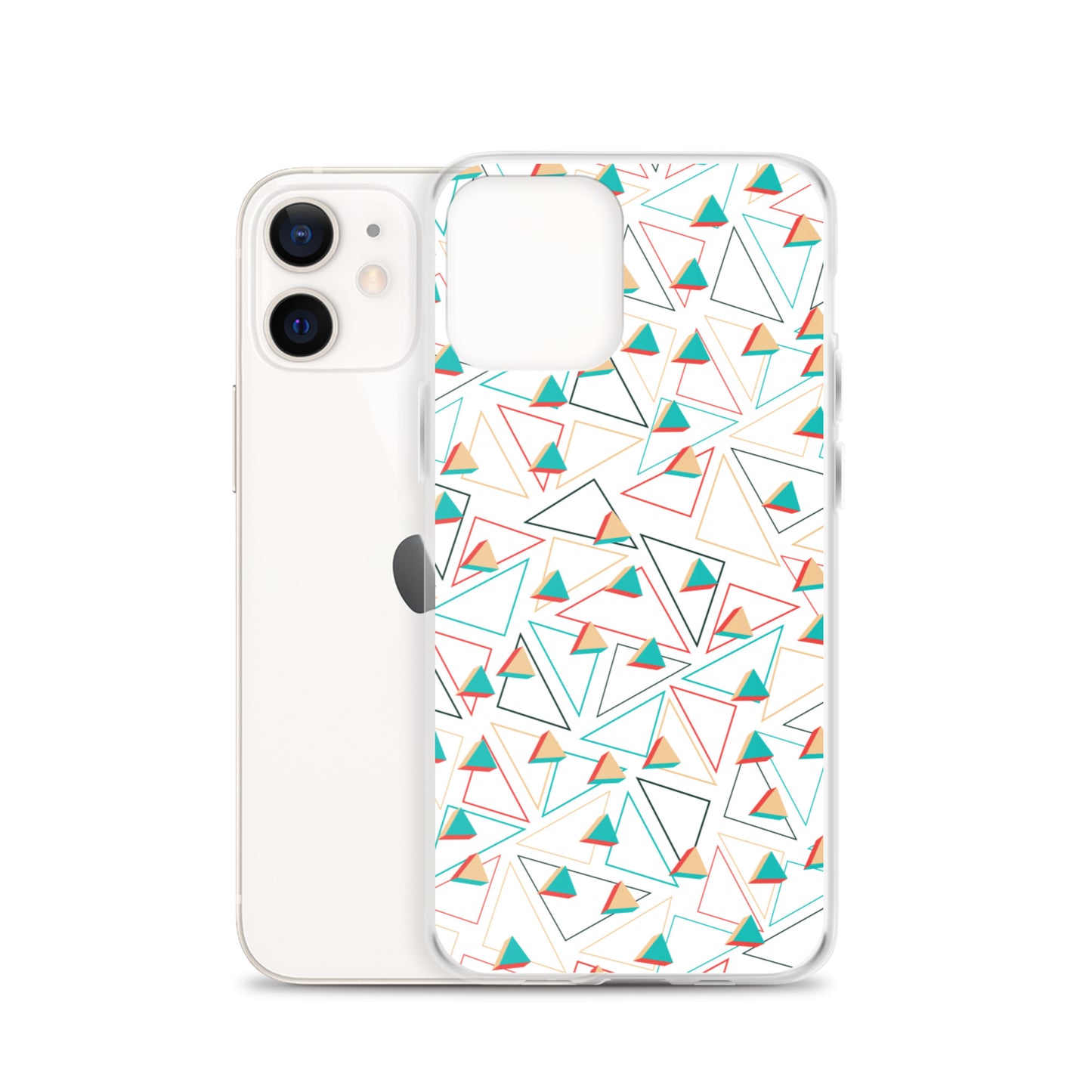 Triangular Candied White iPhone Case TeeSpect