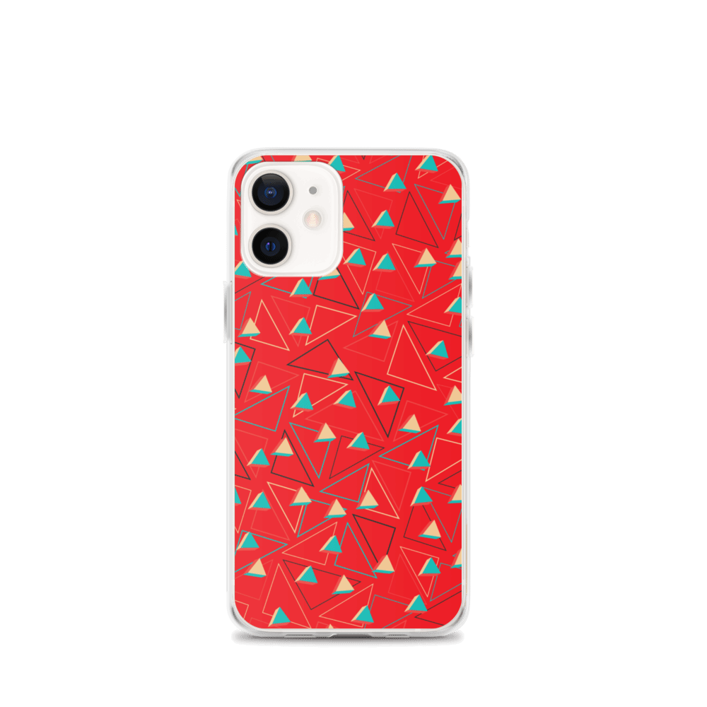 Triangular Candied Red iPhone Case TeeSpect