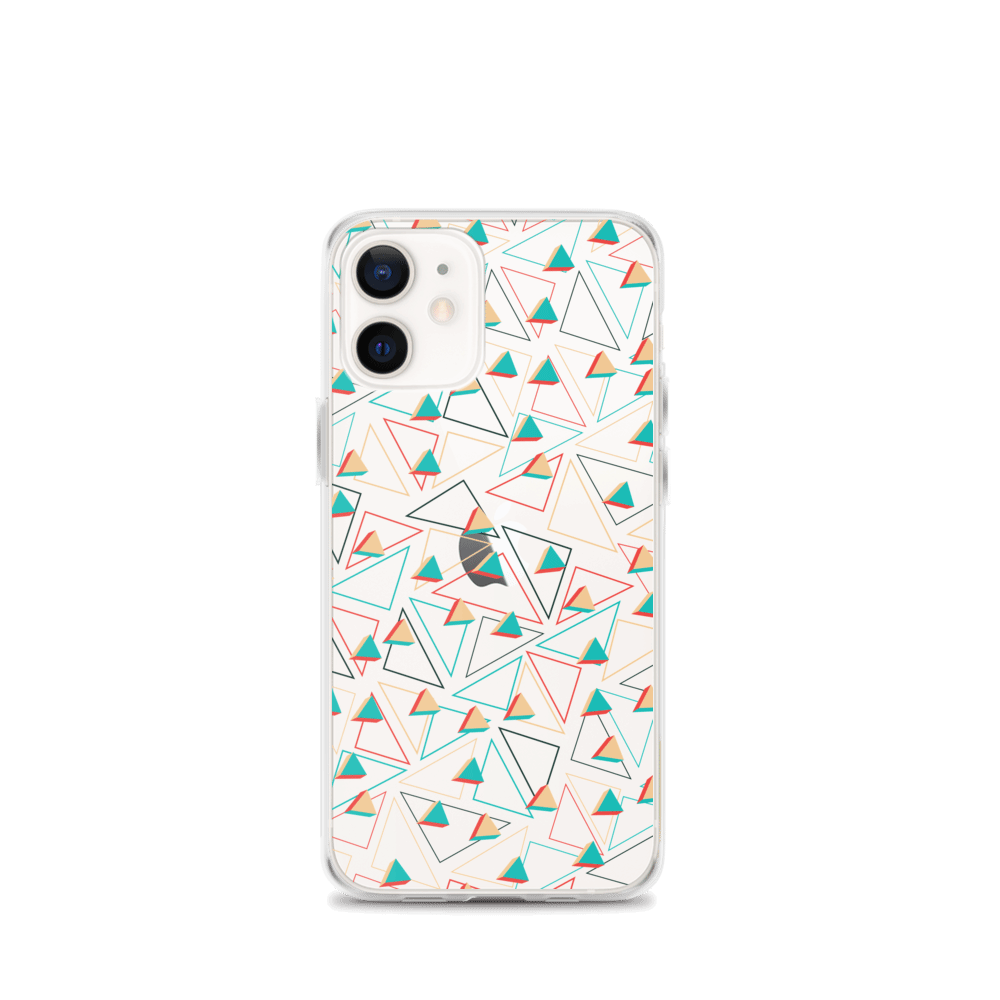 Triangular Candied Clear iPhone Case TeeSpect