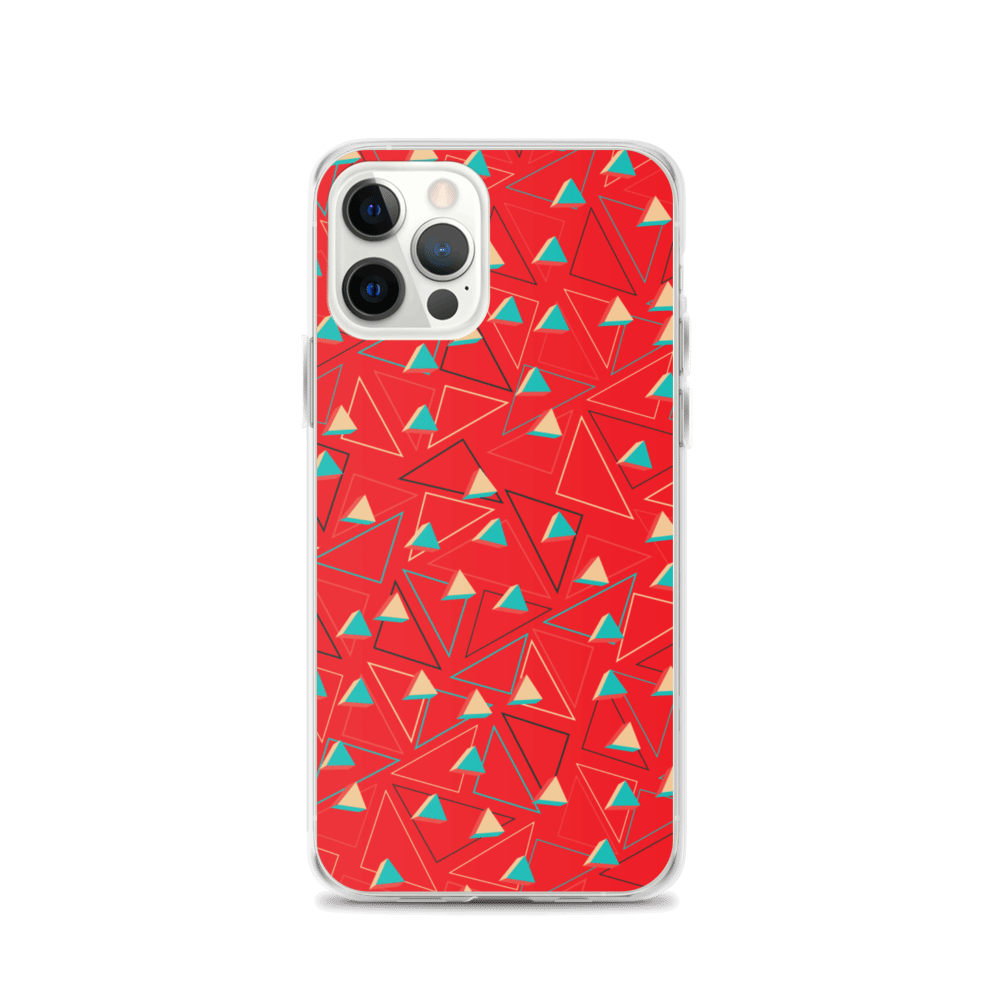 Triangular Candied Red iPhone Case TeeSpect