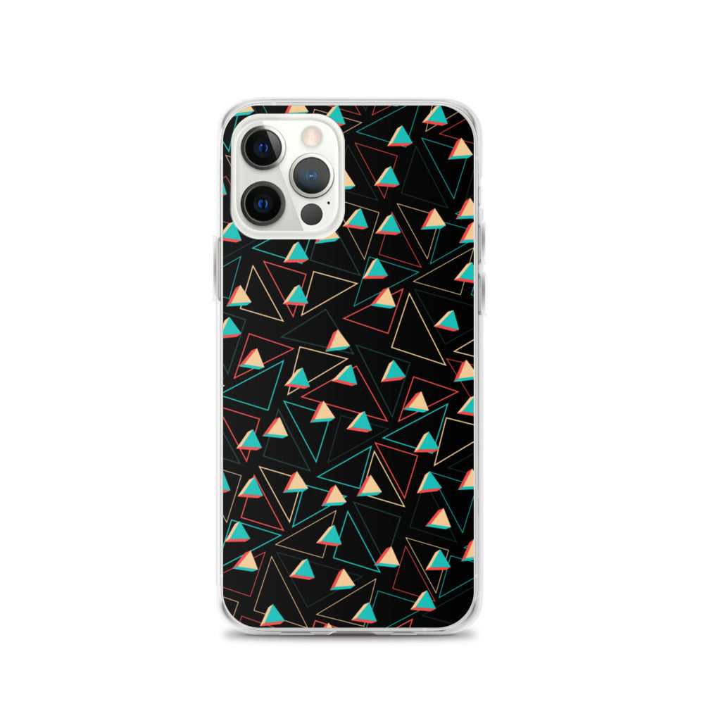 Triangular Candied Black iPhone Case TeeSpect