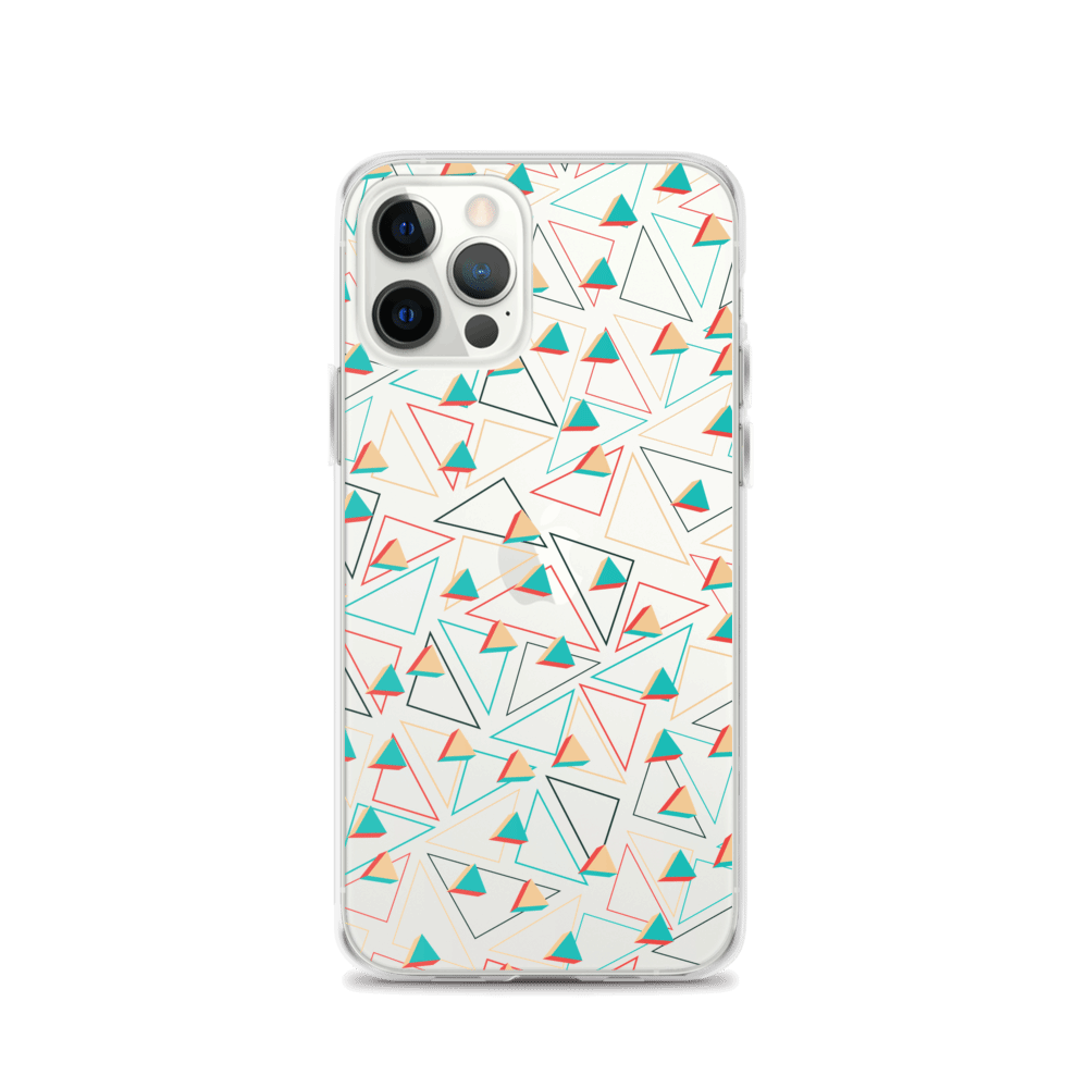 Triangular Candied Clear iPhone Case TeeSpect