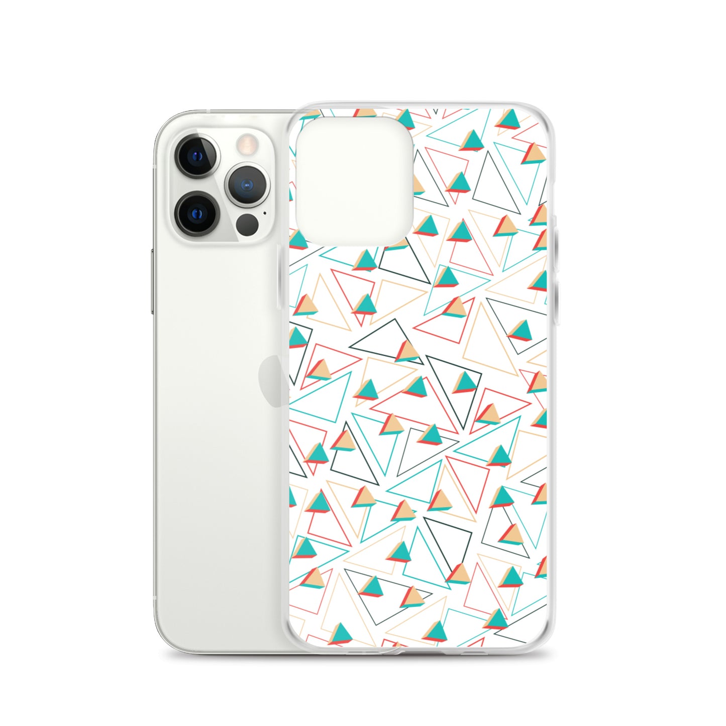 Triangular Candied White iPhone Case TeeSpect