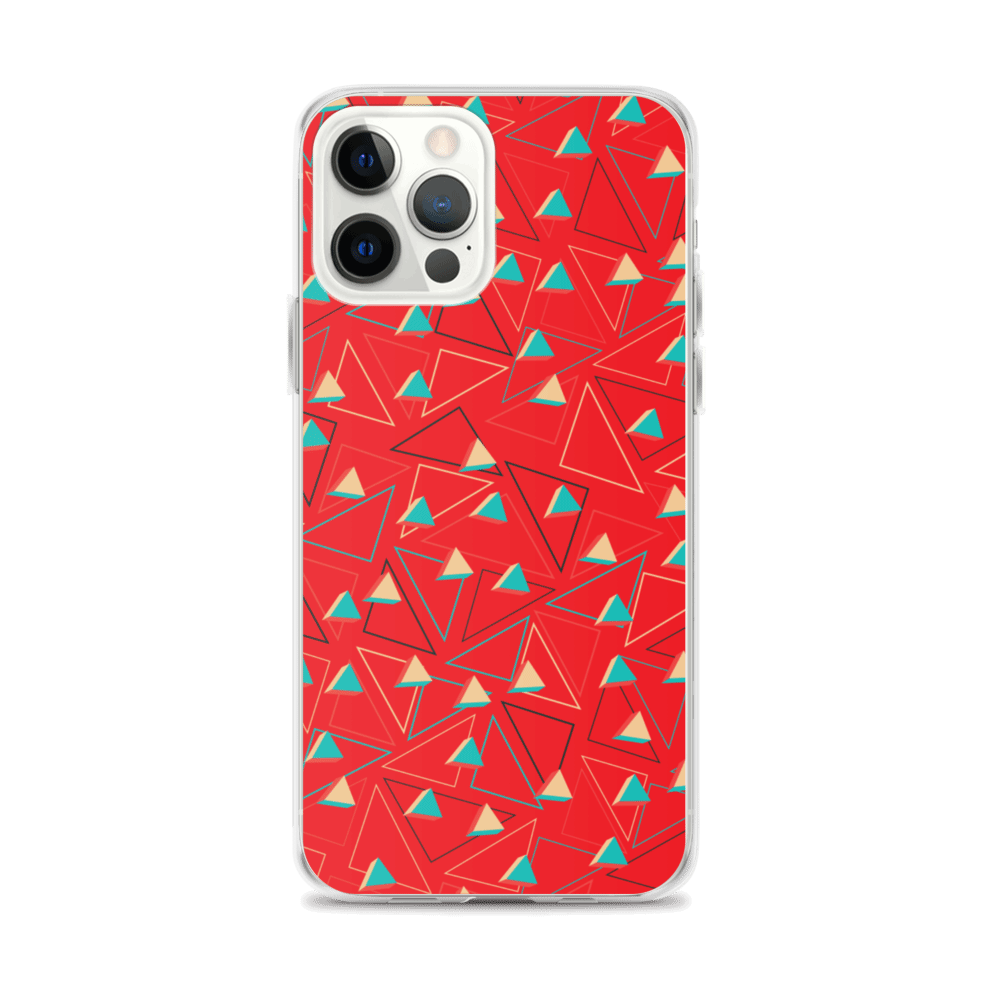 Triangular Candied Red iPhone Case TeeSpect