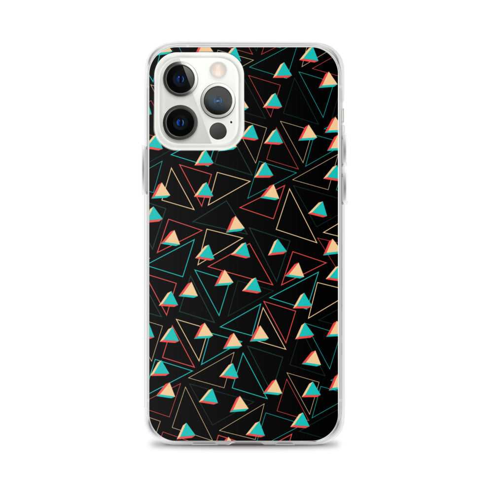 Triangular Candied Black iPhone Case TeeSpect