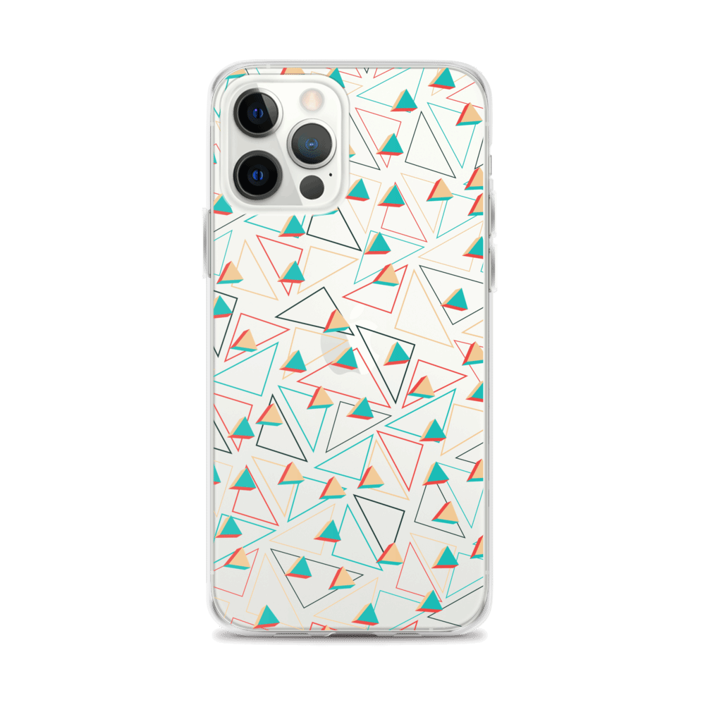 Triangular Candied Clear iPhone Case TeeSpect