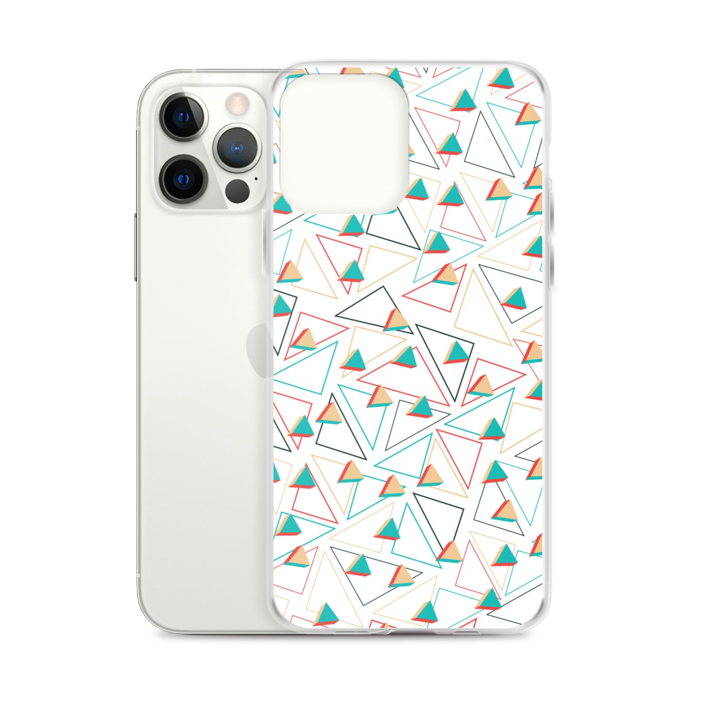 Triangular Candied White iPhone Case TeeSpect