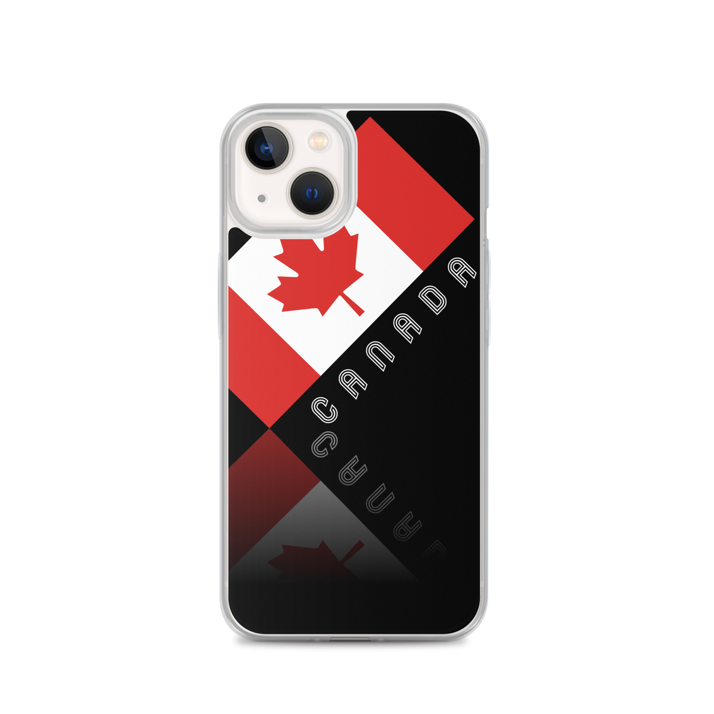 Elegant Maple Leaf Canada iPhone Black Case TeeSpect