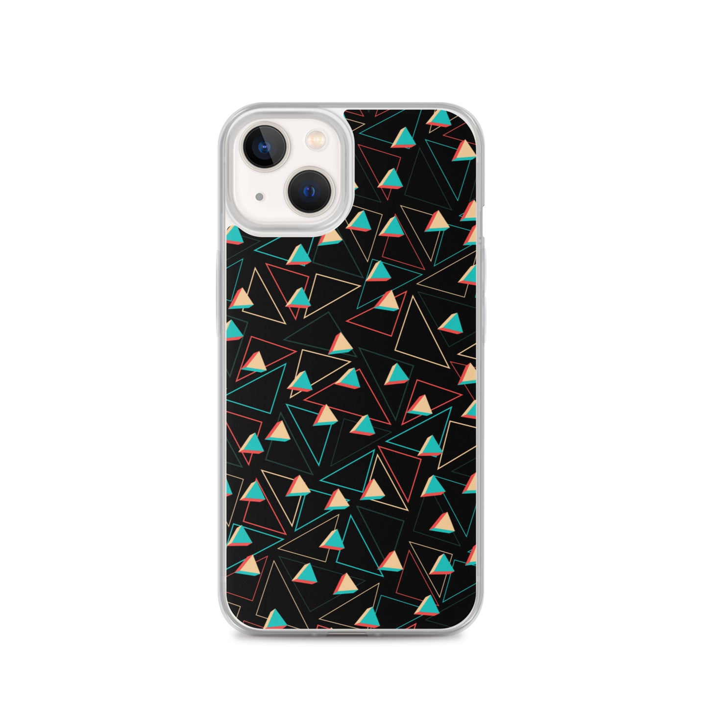 Triangular Candied Black iPhone Case TeeSpect