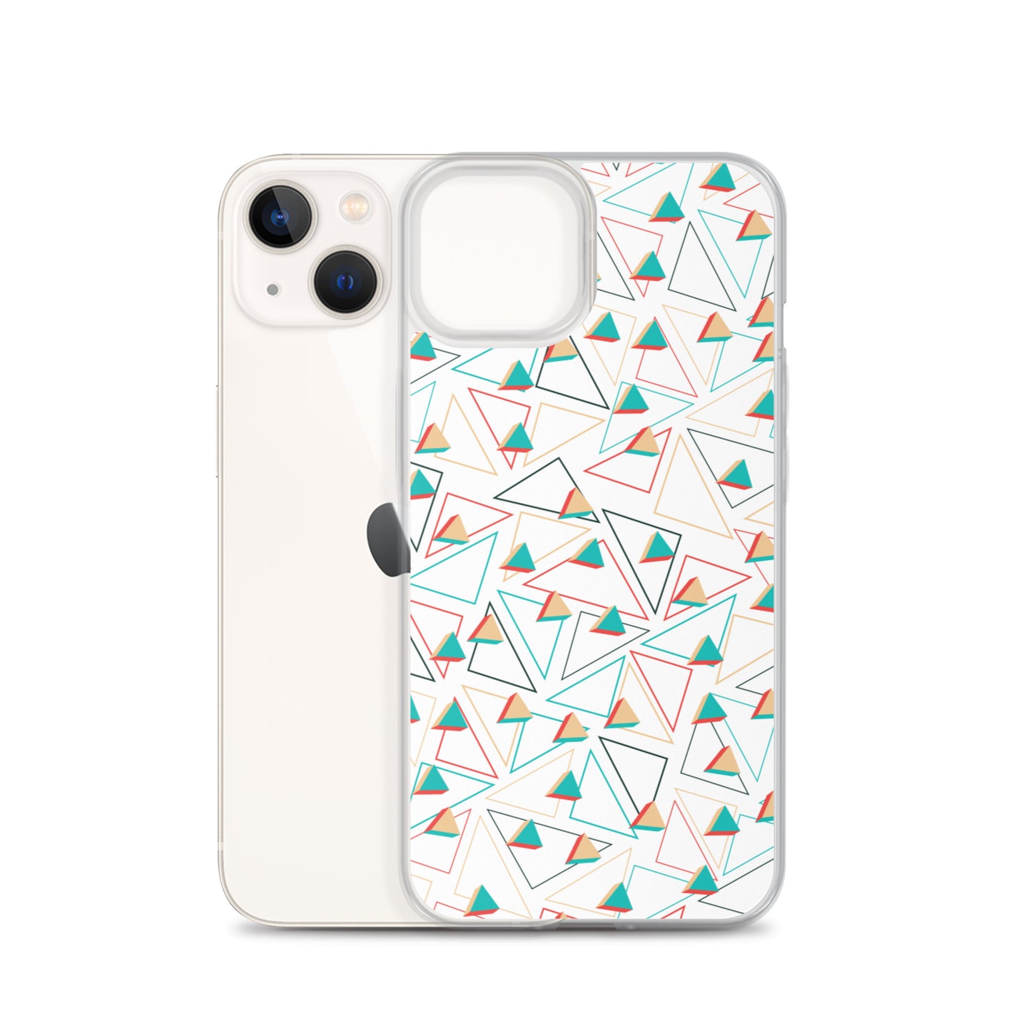 Triangular Candied White iPhone Case TeeSpect
