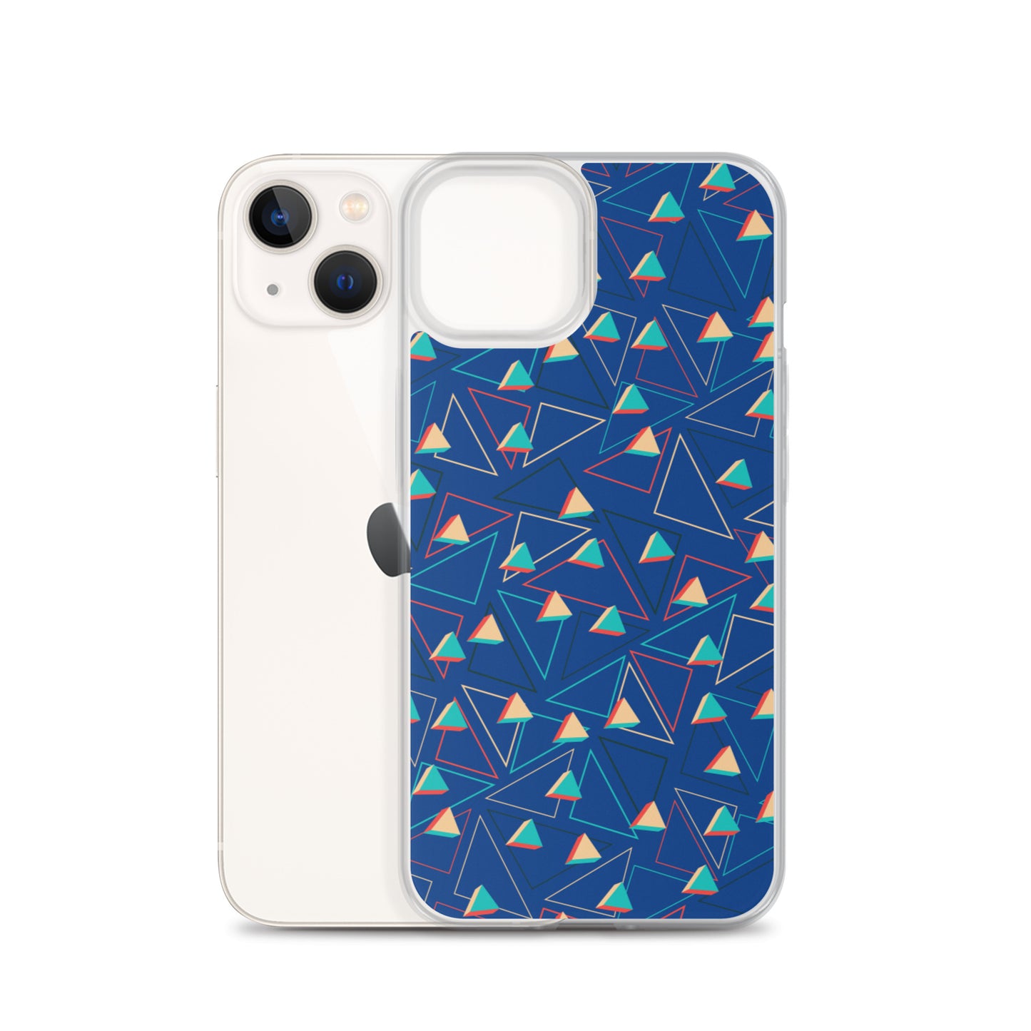 Triangular Candied Blue iPhone Case TeeSpect