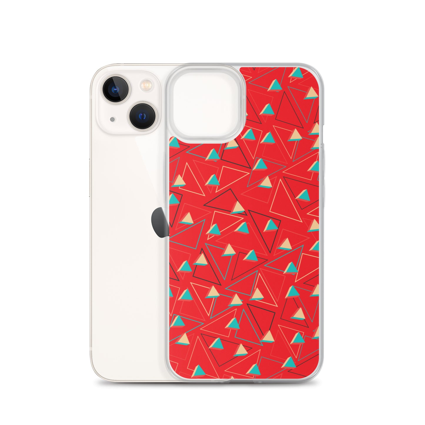 Triangular Candied Red iPhone Case TeeSpect