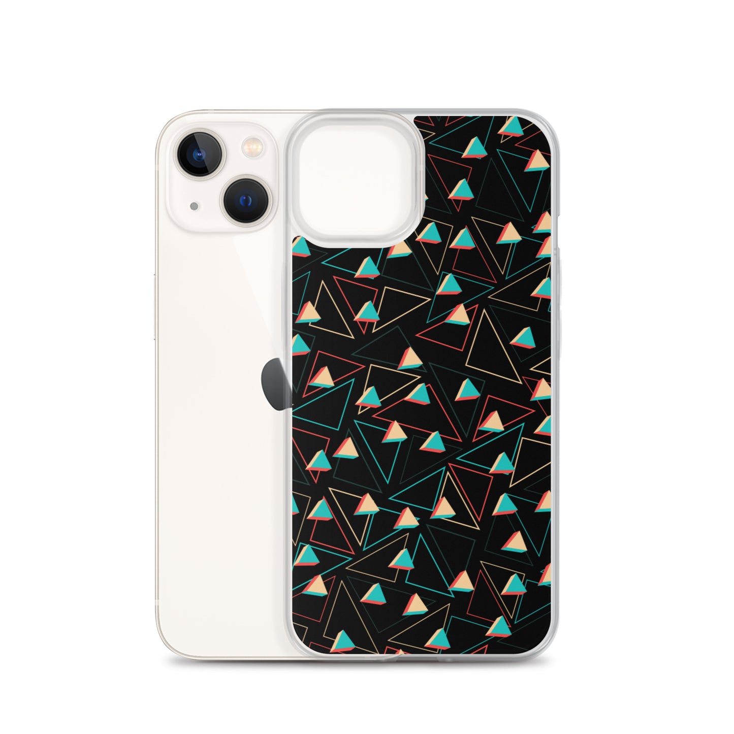 Triangular Candied Black iPhone Case TeeSpect