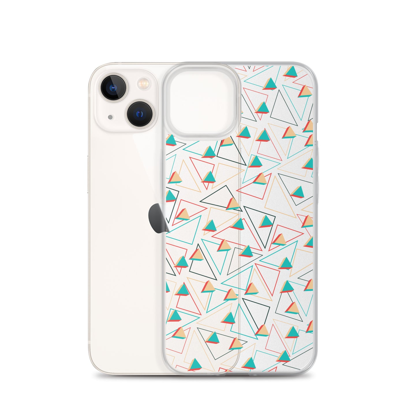 Triangular Candied Clear iPhone Case TeeSpect