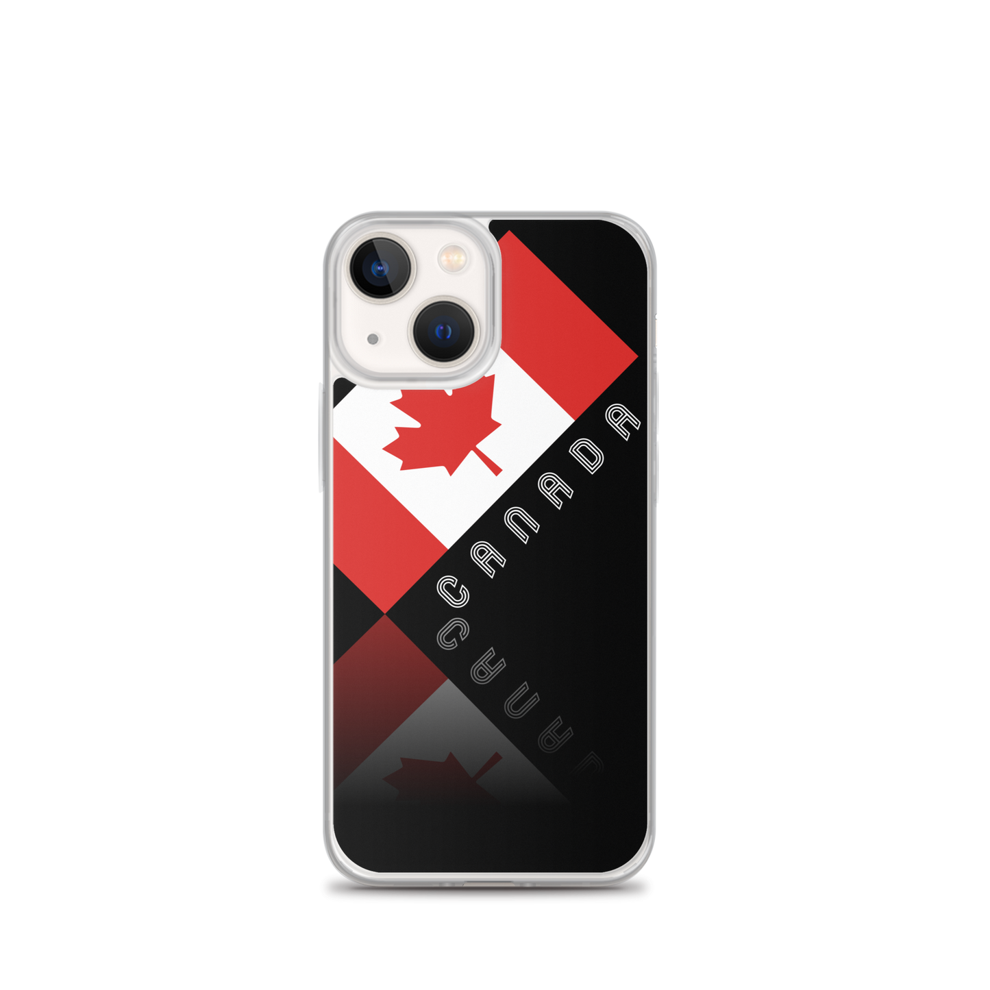 Elegant Maple Leaf Canada iPhone Black Case TeeSpect