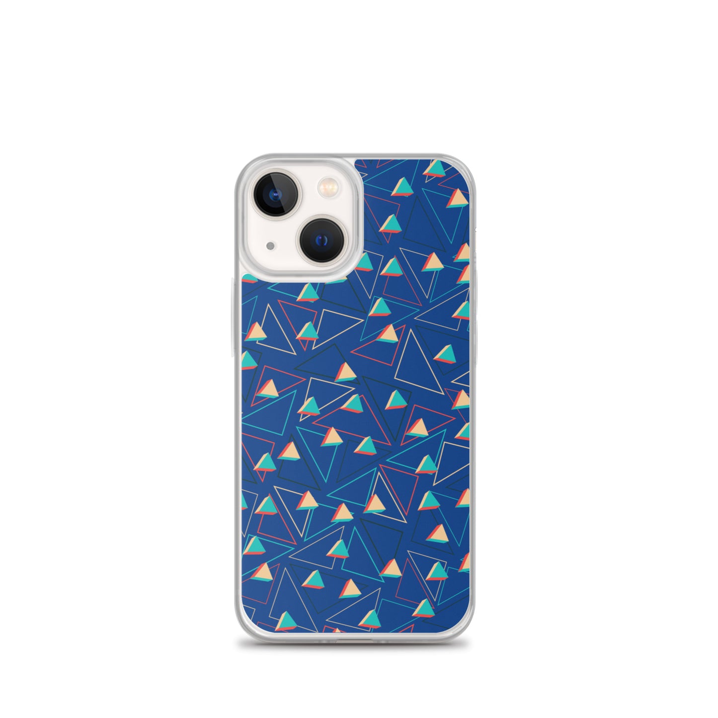 Triangular Candied Blue iPhone Case TeeSpect