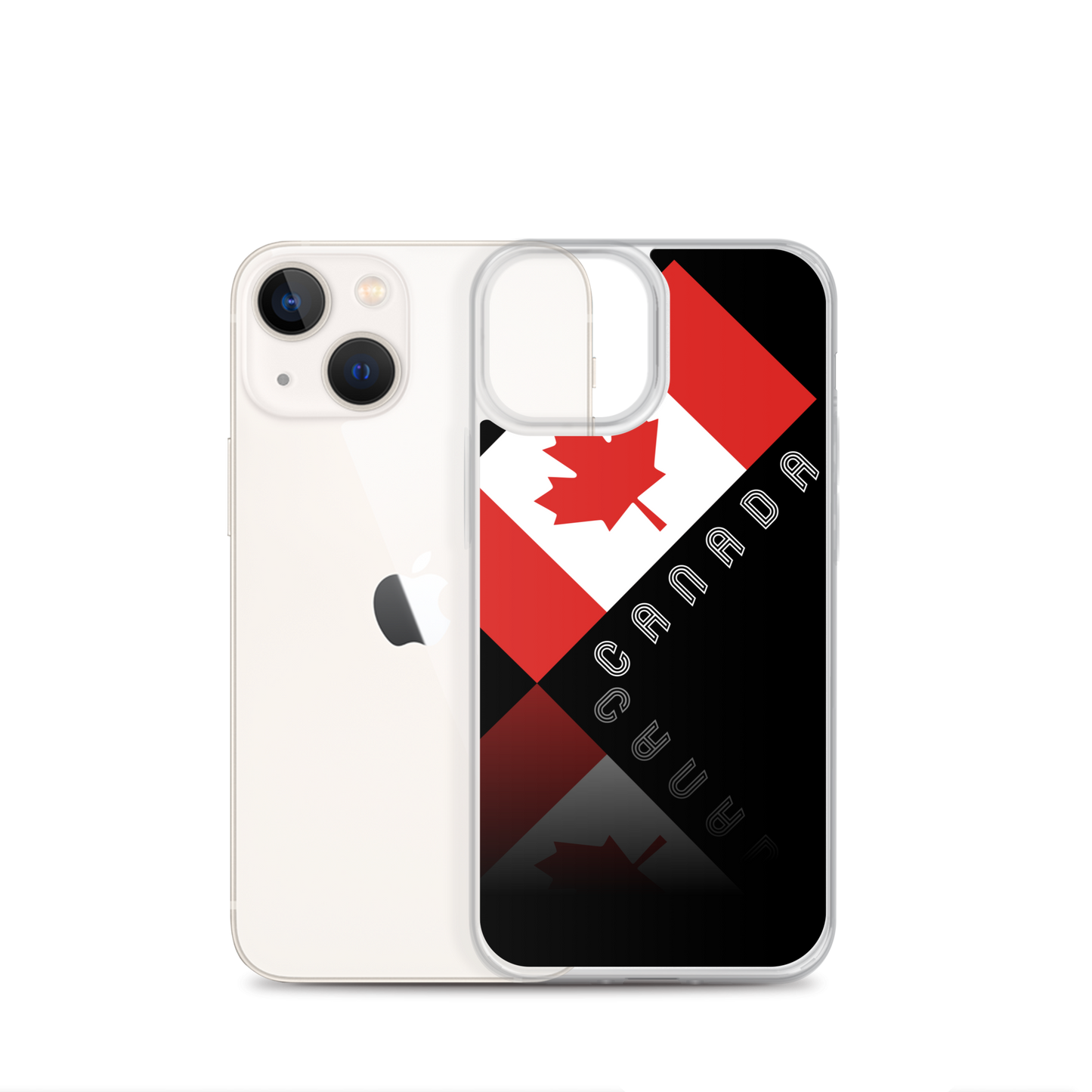 Elegant Maple Leaf Canada iPhone Black Case TeeSpect